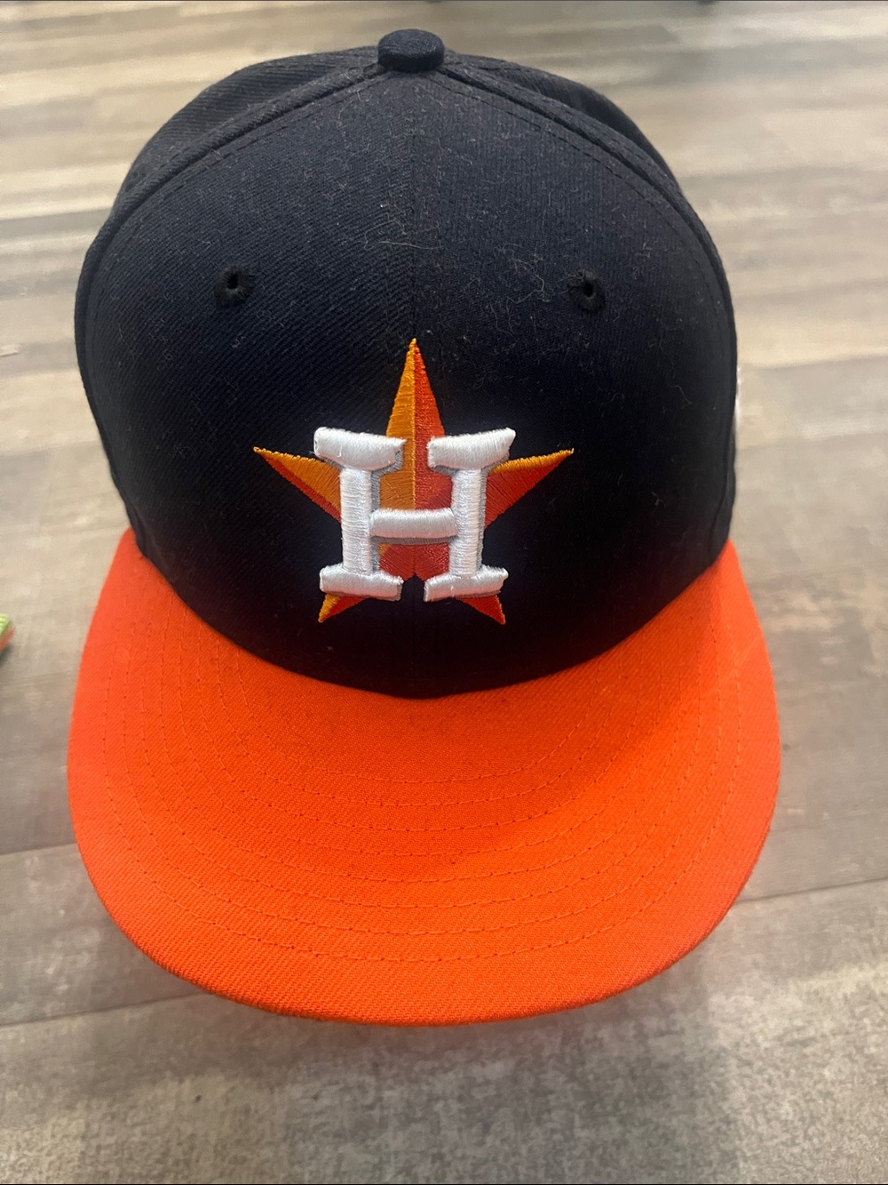 MLB Houston Astros Black and Orange Fitted Hat New Era
